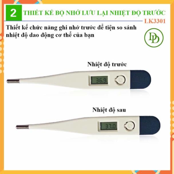 Nhiệt kế điện tử kẹp nách hoặc ngậm miệng-nhiệt kế đo nhiệt độ cơ thể