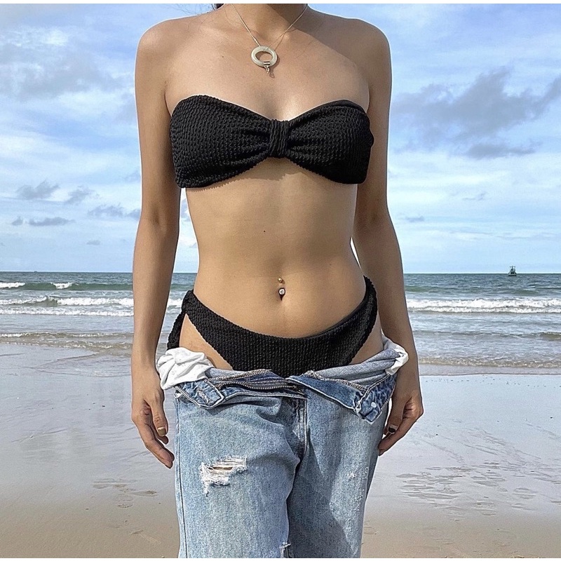 Bikini 2 mảnh dáng quây nơ cột lưng