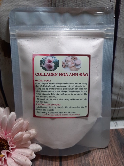 1kg Bột Dẻo Collagen hoa Anh Đào đắp mặt Handmade