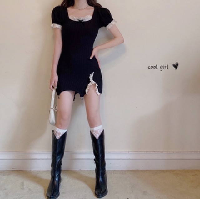VÁY THUN GÂN XẺ TÀ ÔM BODY SEXY MA MỊ SIÊU TÔN DÁNG - VÁY ĐI BAR DỰ TIỆC ĐÊM
