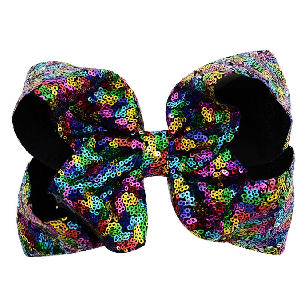 Kẹp tóc KIDSBOWS đính nơ phối kim sa lớn phong cách công chúa cho bé gái 8&quot;