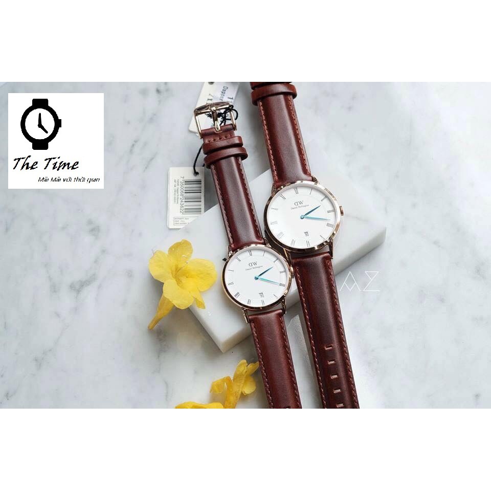 Đồng Hồ Đôi DW Nam Nữ _DW Đôi Daniel Wellington dây da Authentic Fullbox Túi Xách,Hộp,Sách Hướng Dẫn,thẻ,tag check code | BigBuy360 - bigbuy360.vn