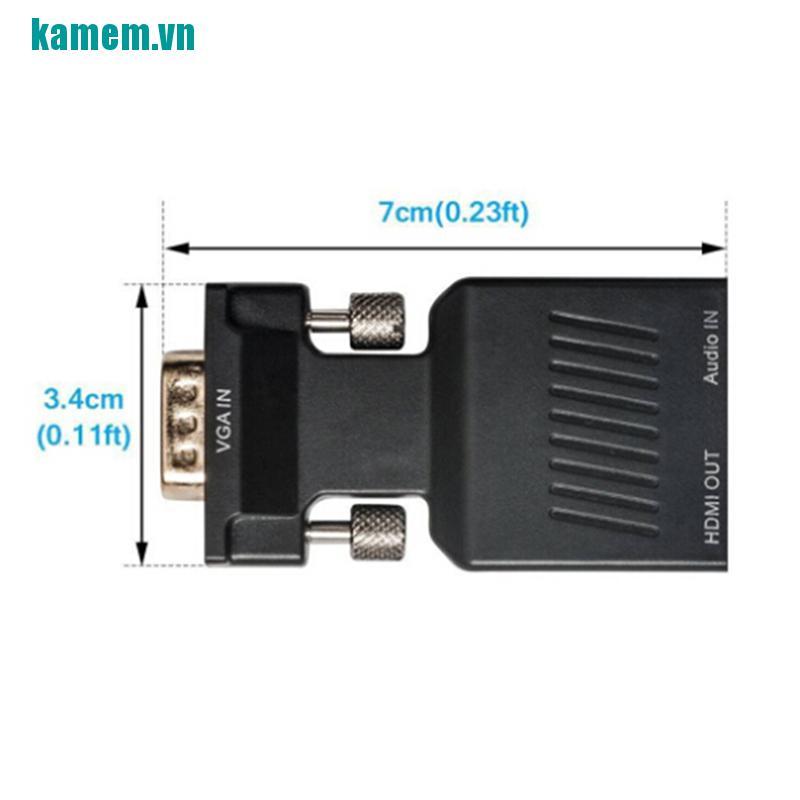 Đầu Chuyển Đổi 1080p Vga Sang Hdmi Kèm Cáp Âm Thanh | BigBuy360 - bigbuy360.vn