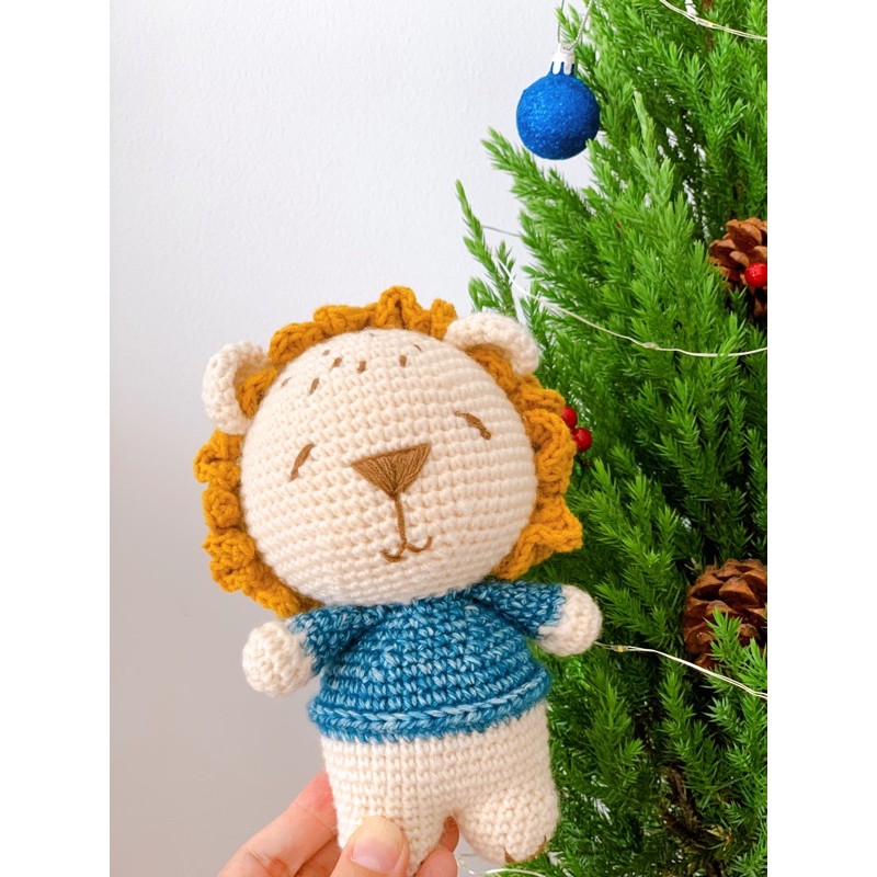 Bé sư tử ú, thú len Handmade cao cấp