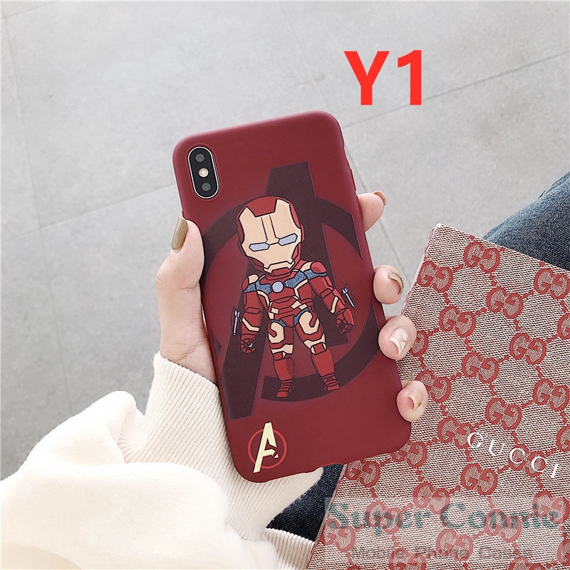 Ốp điện thoại mềm in hình siêu anh hùng Iron Man Spider-Man cho IPhone12Mini 12 Pro Max  6 6s 7 8Plus 11 11Pro Max XR X XS MAX