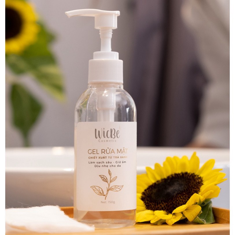 Gel Rửa Mặt Trà Xanh Wicbe, Dành Cho Da Nhạy Cảm, Sạch Sâu, Ngăn Ngừa Mụn 150g | BigBuy360 - bigbuy360.vn