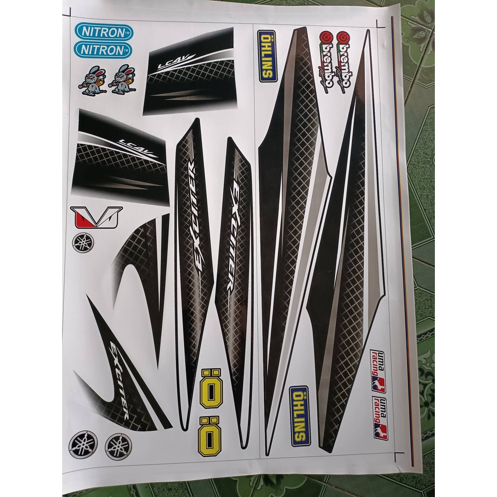 tem rời ex 2010 lc4v đen trắng