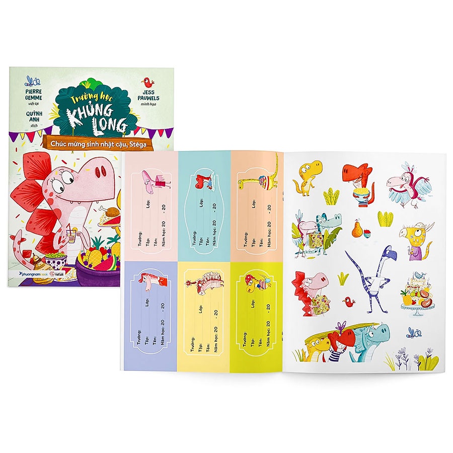 Sách - Chúc mừng sinh nhật cậu Stega - Trường học khủng long