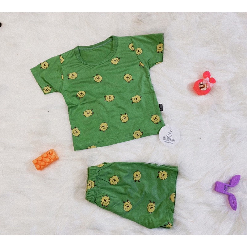 Bộ thun lạnh hình vịt K.WOO