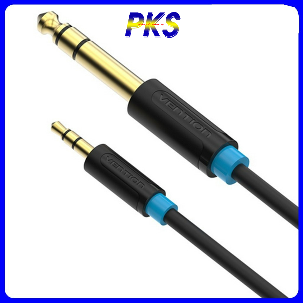 Cáp Chuyển Đổi Jack 3.5mm Sang 6.5mm độ dài 2m, 3m, 5m chính hãng Vention
