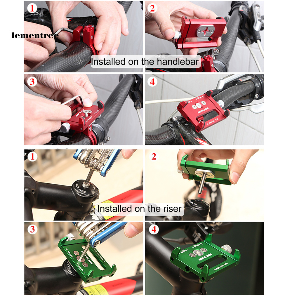 *ZXC* GUB G-85 Universal Shockproof Aluminum Alloy Bike Handlebar Clip Stand GPS Mount Bracket