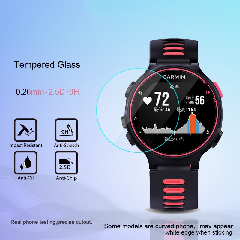 Bộ Kính Cường Lực 0.26mm Dùng Cho Đồng Hồ Thông Minh Garmin Forerunner645 / Forerunner935 / Forerunner735xt