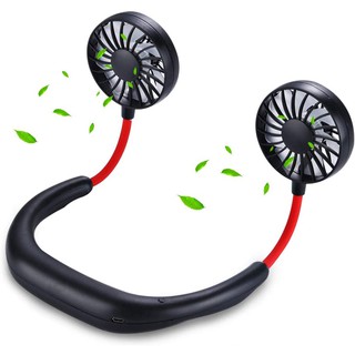 Quạt Mini Đeo Cổ 3 Tốc Độ Tiện Dụng