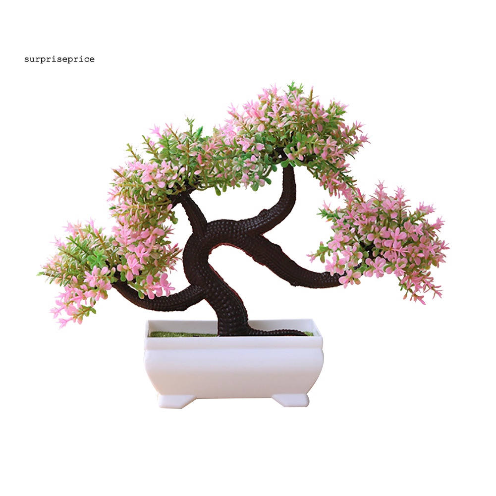 Chậu Cây Bonsai Giả Trang Trí Nhà Cửa / Khách Sạn / Sân Vườn