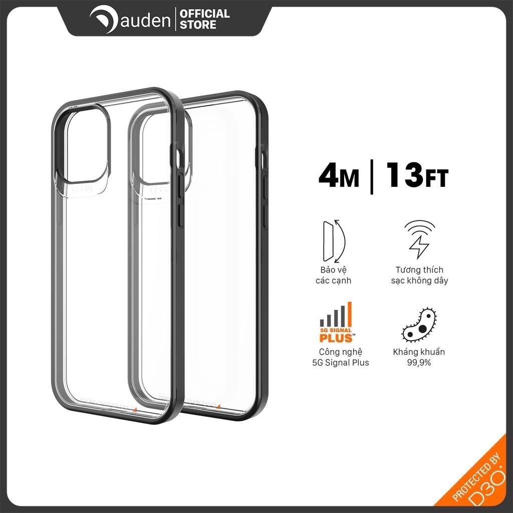 Ốp lưng chống sốc Gear4 D3O Hackney 5G 4m cho iPhone 12 series