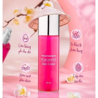 Nước hoa hồng Placenta cấp ẩm tối ưu , thu nhỏ lỗ chân lông dùng cho mọi loại da