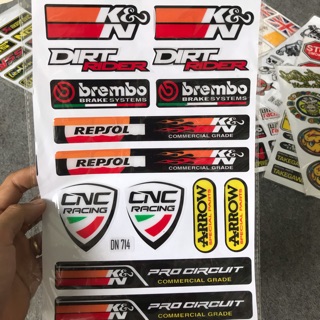 tem  nổi dán  xe