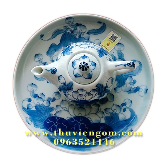 Bộ ấm trà Bát Tràng mini