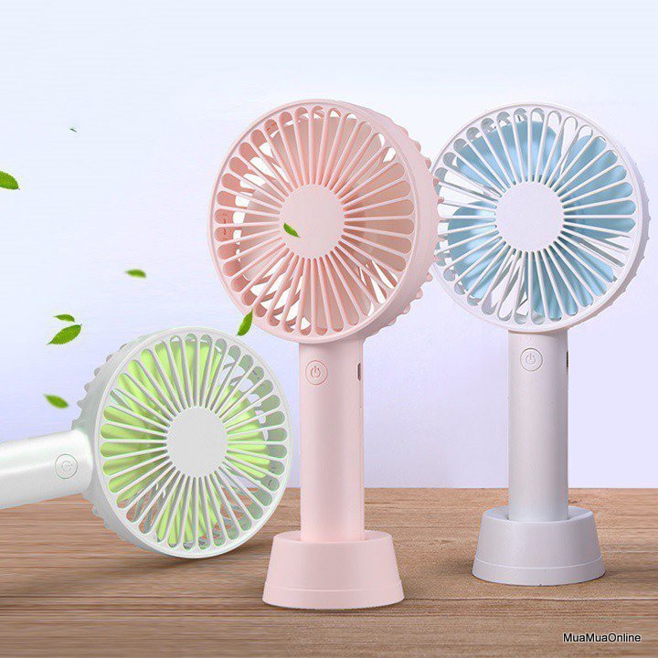 Quạt Sạc Mini S2 4 Cánh Cầm Tay Có Đế | BigBuy360 - bigbuy360.vn