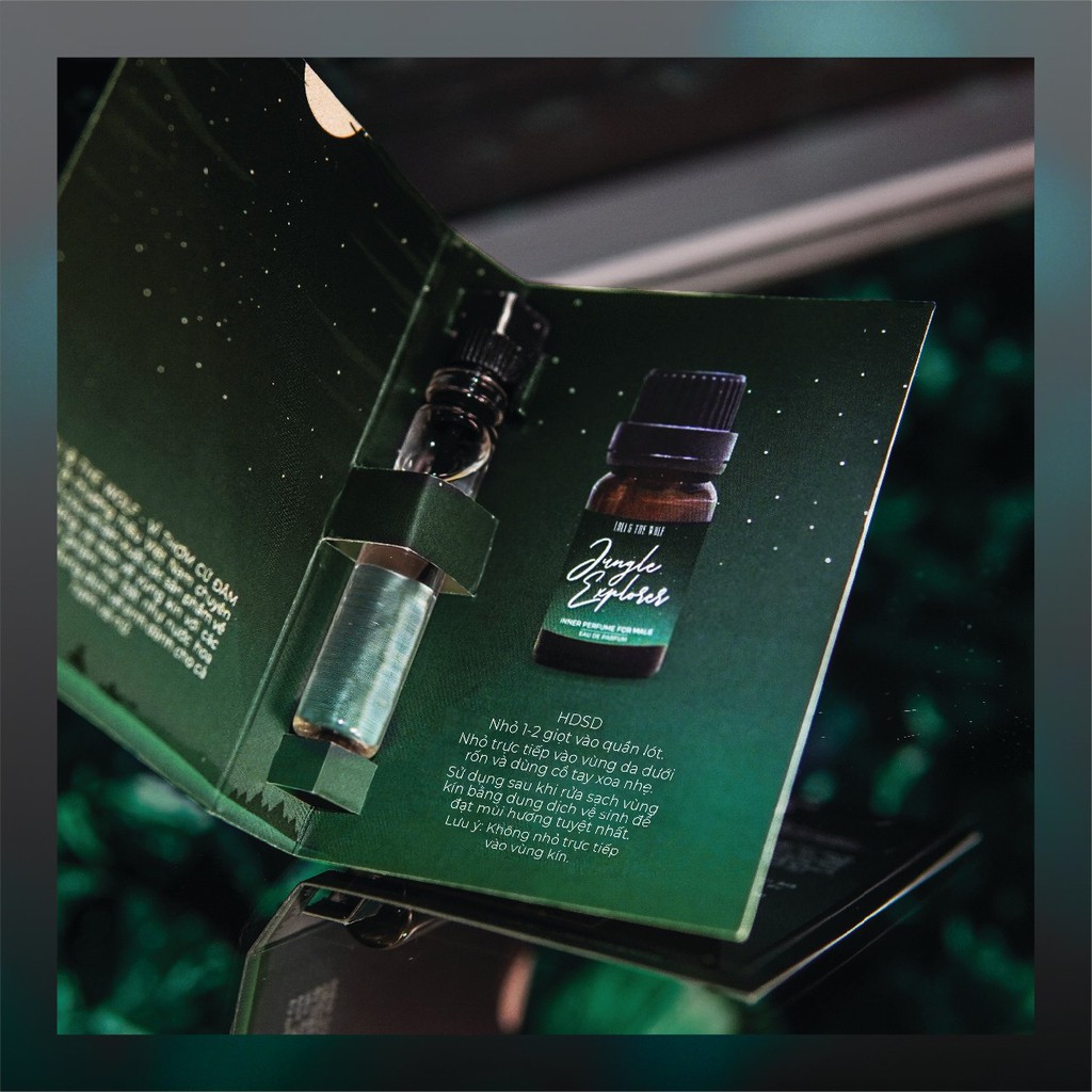 Nước hoa vùng kín nam Jungle Explorer chai 2ml nhỏ gọn tiện lợi - LOLI & THE WOLF | BigBuy360 - bigbuy360.vn