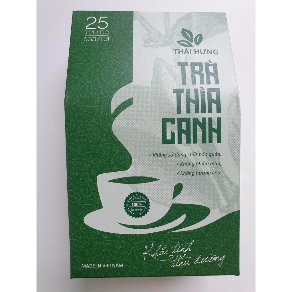 [Combo 03] Dây Thìa Canh - Trà Thìa Canh Thái Hưng Chiết Xuất Từ Dây Thìa Canh, Lá Khổ Qua Rừng 3 hộp 125g 25 gói