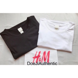 CHÍNH HÃNG ÁO THUN TRƠN CỔ TRÒN NỮ H&M