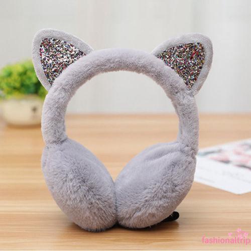 Bông chụp tai giữ ấm thiết kế tai mèo đáng yêu