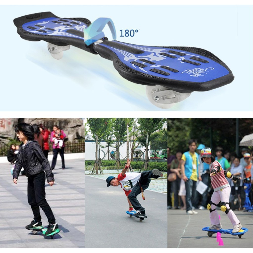 [ Tặng Túi Đựng Ván ] Ván Trượt Lắc Skateboard Ripstick Mini Rangs Japan Bánh Xe Có Đèn Led.