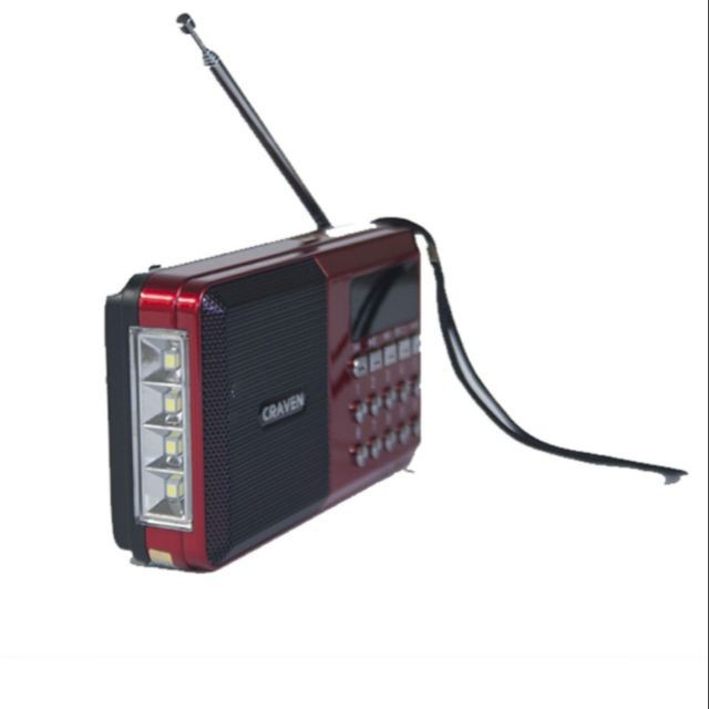 Loa CARAVEN CR-65 có đèn pin. Chuyên nghe nhạc, kinh phật, radio - Độ bền cao chính hãng CARAVEN bảo hành 12 tháng