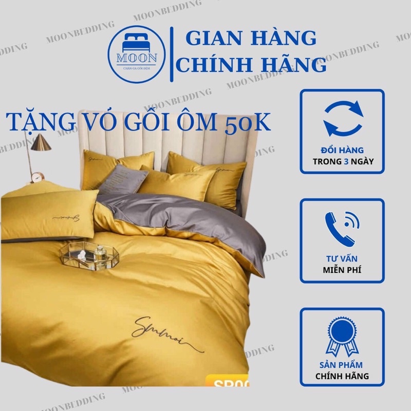 Bộ chăn ga lụa Sumoi mix màu cá tính tặng kèm vỏ gối ôm trị giá 50k