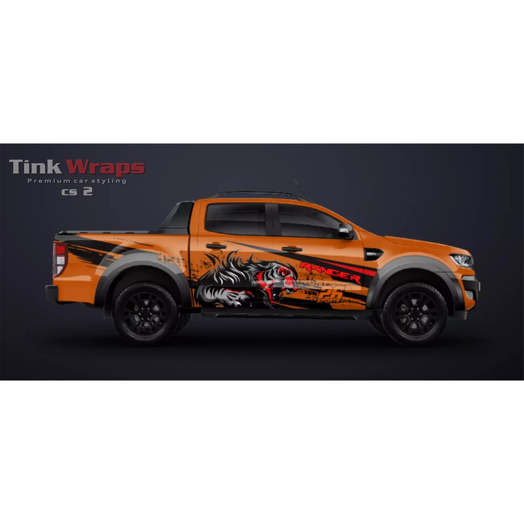 Decal bán tải - Tem Ranger Tiger