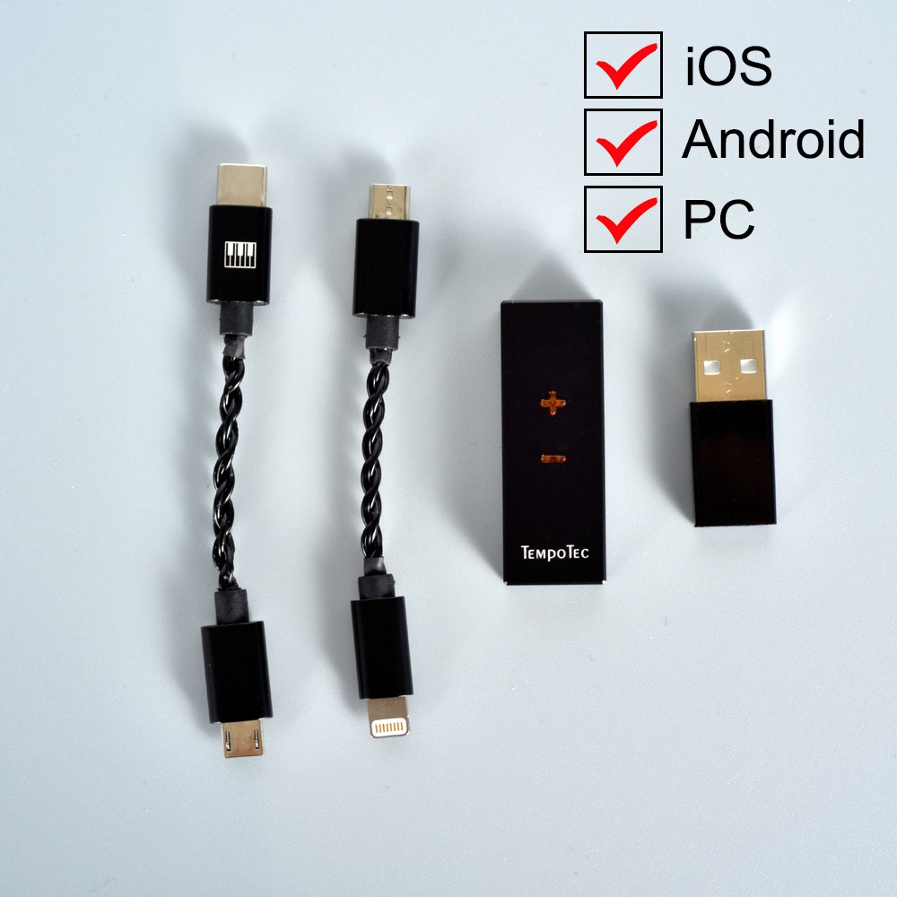 Thiết bị chuyển đổi bộ khuếch đại âm thanh tai nghe TempoTec SONATA HD PRO TYPE C TO 3.5MM DSD256 cho Android/iPhone DAC