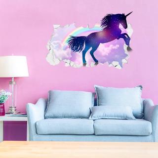 Miếng Dán Tường 3d Hình Kỳ Lân