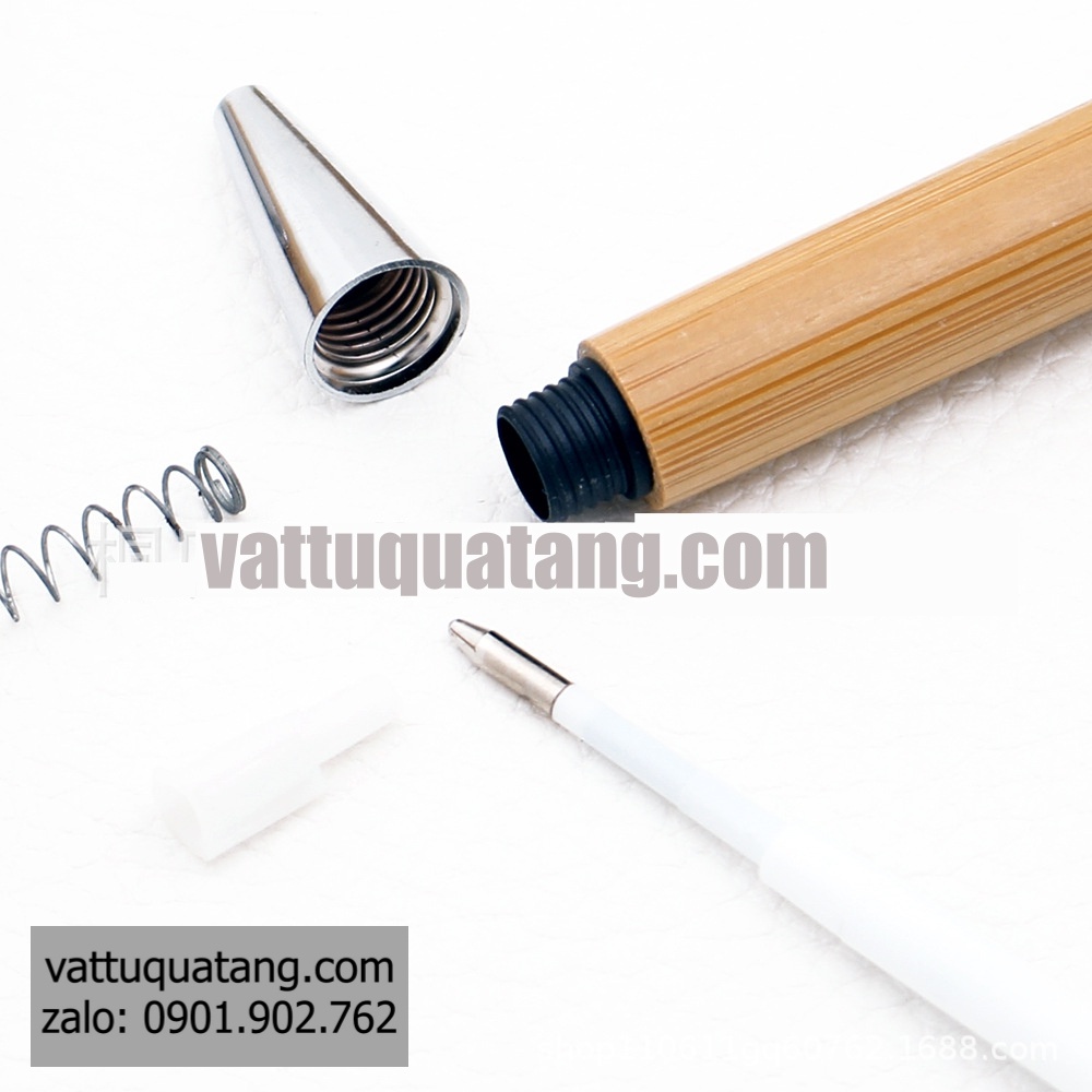 Combo 50 Phôi bút tre viết tre   chưa in, bút bi tre, chưa khắc tên, bút trơn