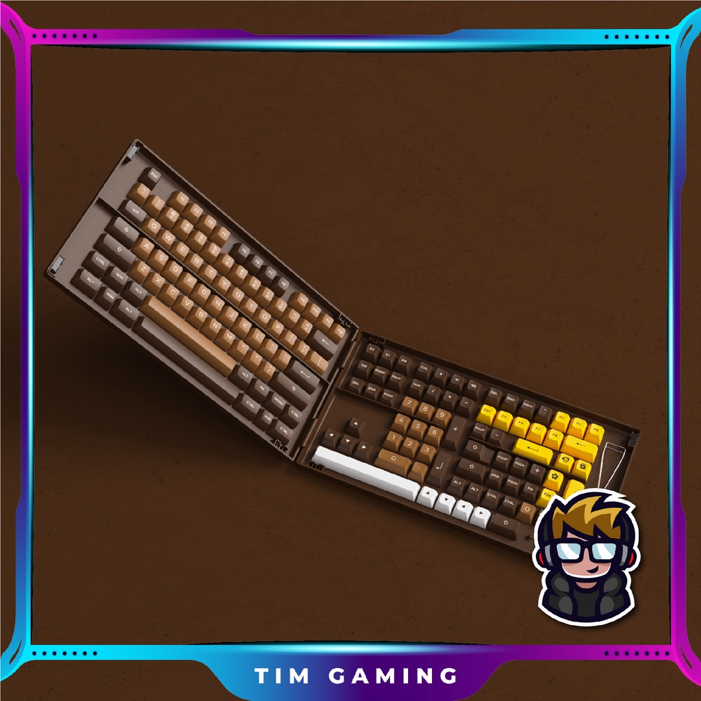 [Mã 254ELSALE giảm 7% đơn 300K] Bộ Keycap AKKO set – Chocolate (PBT Double-Shot/ASA profile/178 nút)