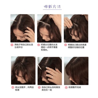 Bộ tóc giả mái ngang mini cho nữ