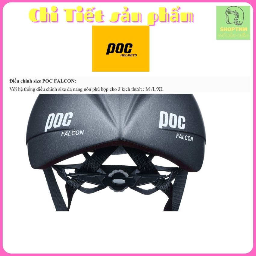 [ Chính Hãng ] Mũ bảo hiểm xe đạp thể thao POC-Falcon, Nón bảo hiểm xe đạp thể thao nam nữ cao cấp POC-Falcon