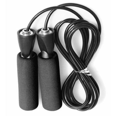 Dây nhảy thể dục đen, thể thao tập gym tập tạ boxing 2m tay cầm nhựa giá rẻ DN-1289