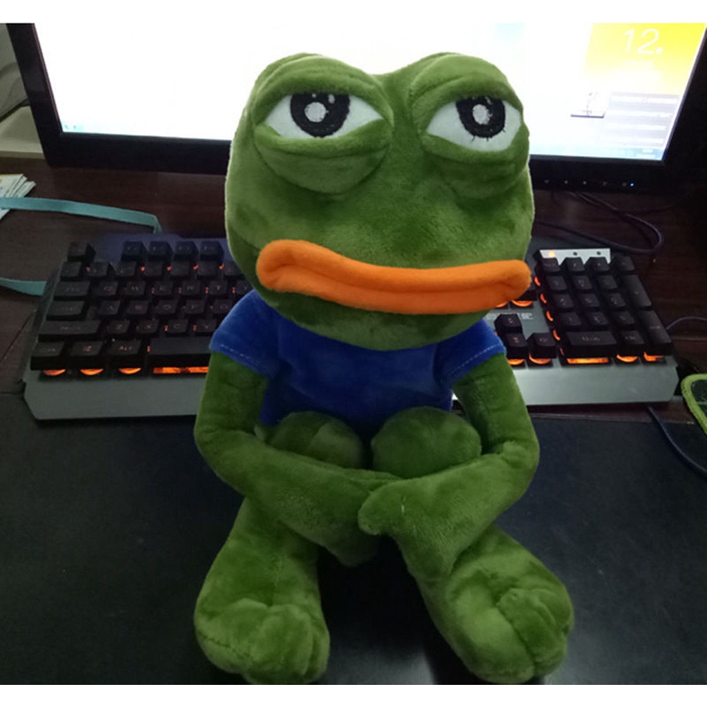 Đồ chơi nhồi bông ếch Pepe 45cm sáng tạo làm quà tặng sưu tập