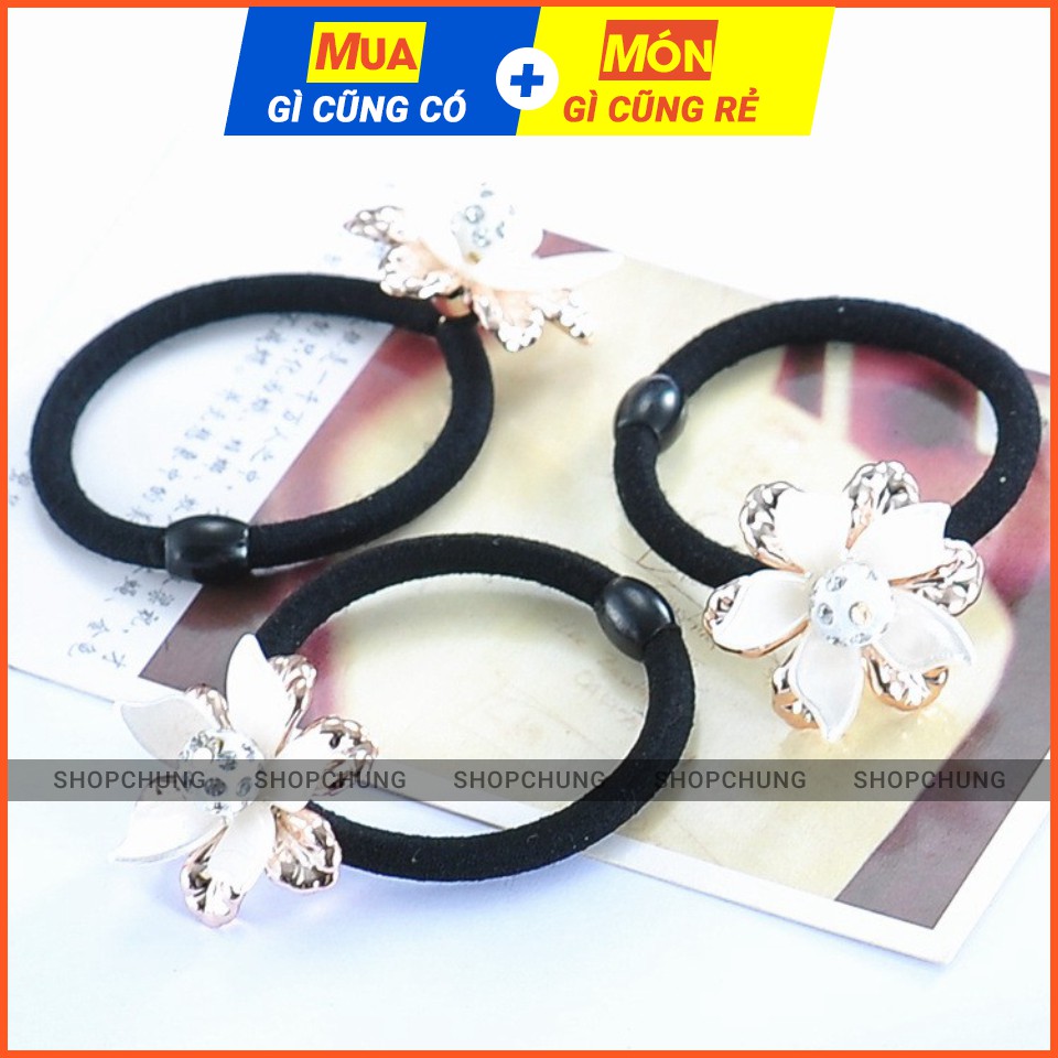 Combo 2 dây cột tóc hình hoa