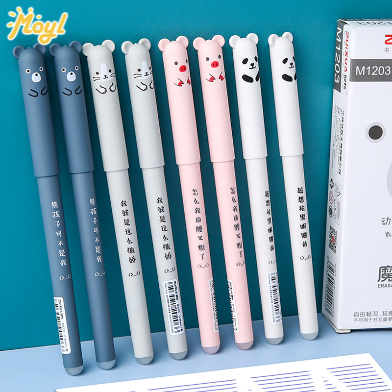 Bút Gel Mực Xanh / Đen Ngòi 0.35mm Sáng Tạo