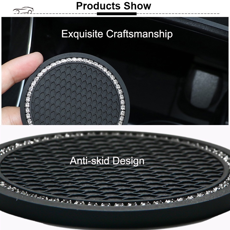 Miếng lót cốc FONKEN bằng silicon gel dùng trên ô tô