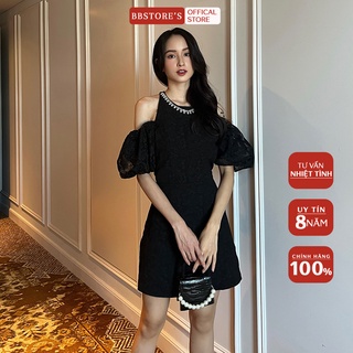  BBSTORE'S Đầm Xòe Trễ Vai Dự Tiệc Hở Lưng -D1224