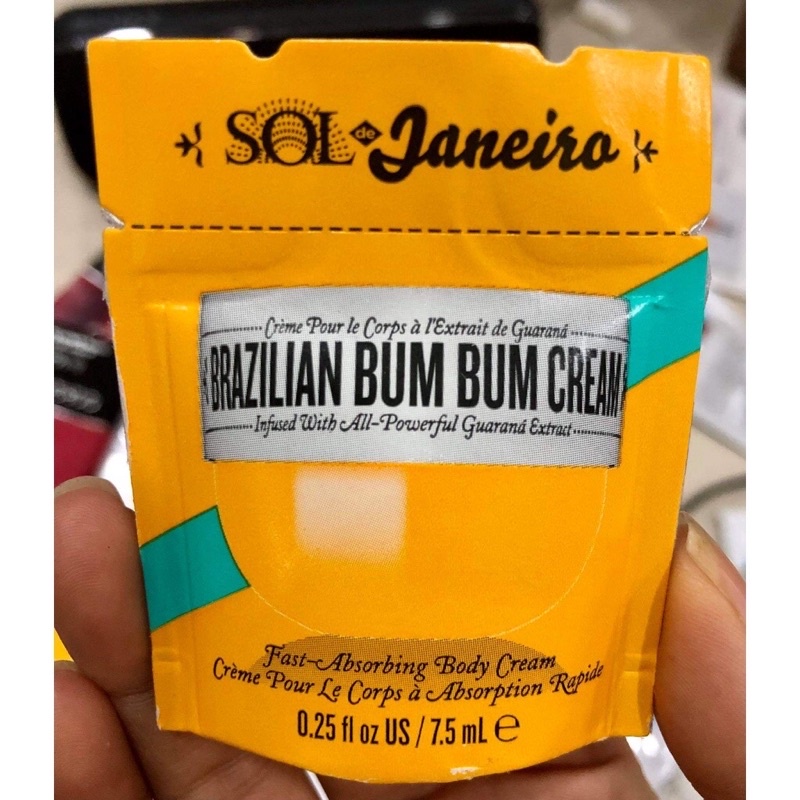 kem dưỡng thể Sol de Janeiro Brazillian Bum bum cream 7,5ml dưỡng da mềm mịn săn chắc