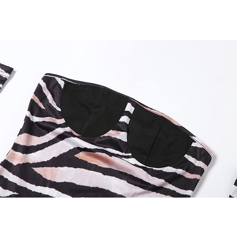 Đầm Trễ Vai In Họa Tiết Quyến Rũ Có Tay Áo Thời Trang Cho Nữ 0310