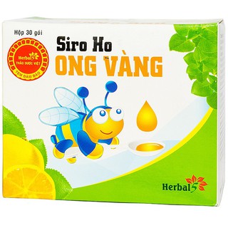 Siro ho Ong Vàng (Hộp 30 gói x 5ml)