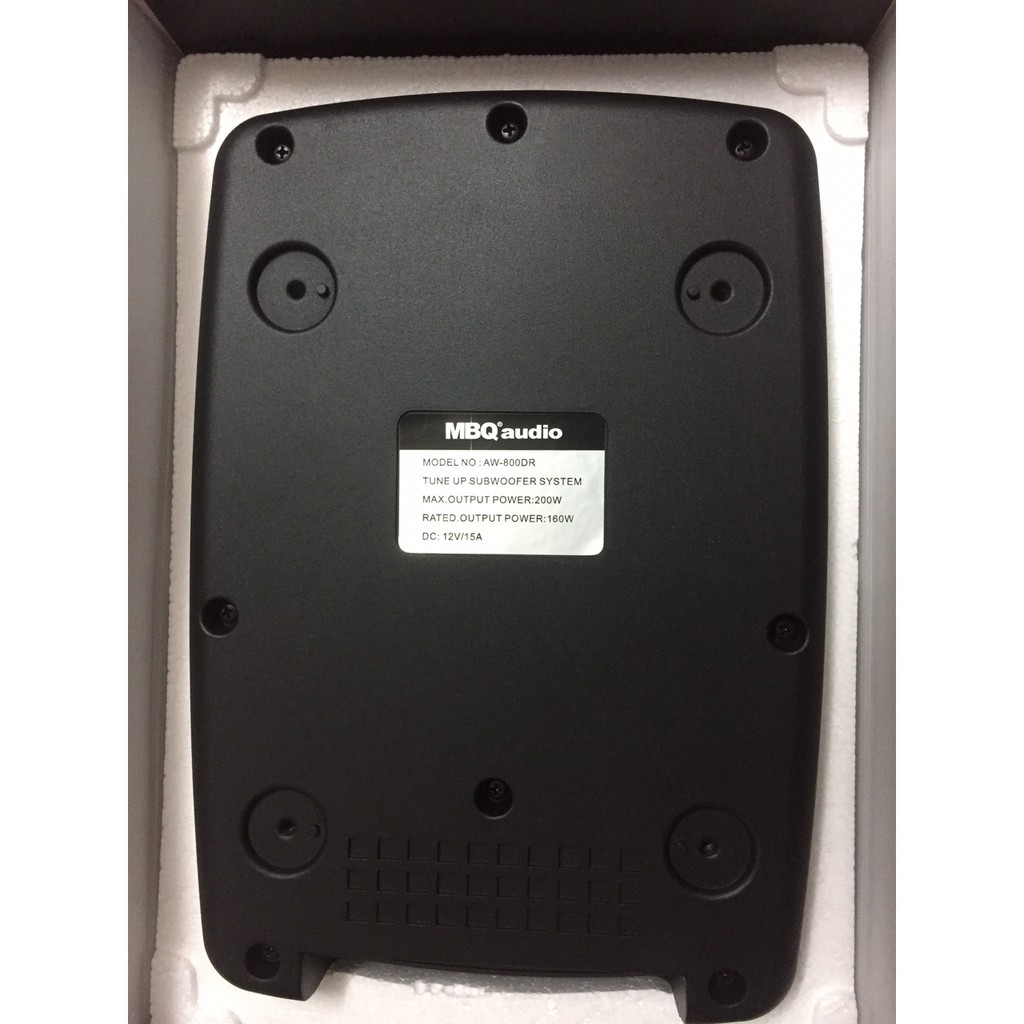 Loa sub gầm ghế ô tô , loa bass, loa trầm MBQ AW-800DR chính hãng