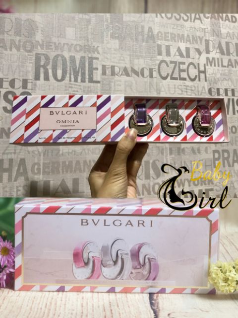 Giftset 3 Chai Nước Hoa BVLGARI OMNIA Collection