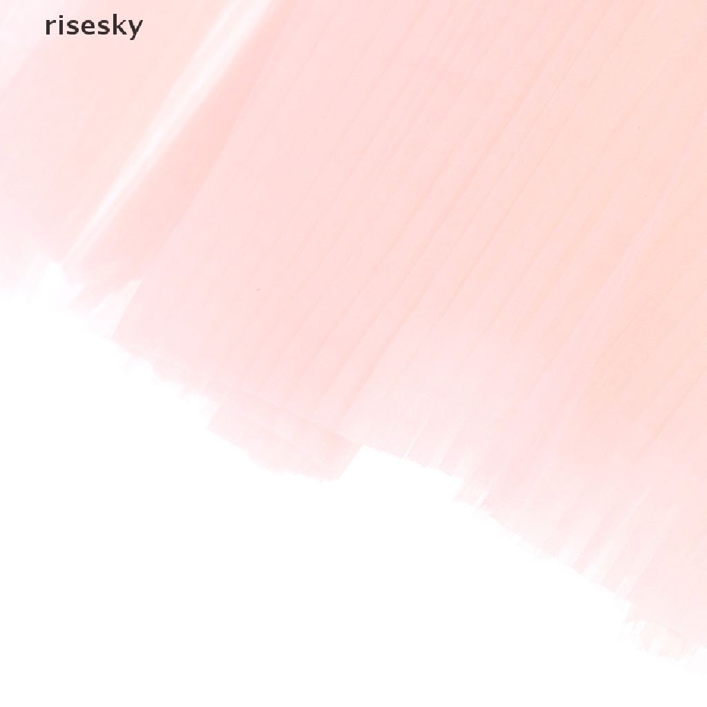 [risesky] Bó Hoa Cưới Vải Lưới Xếp Ly Gợn Sóng Thủ Công ♨Trên đó