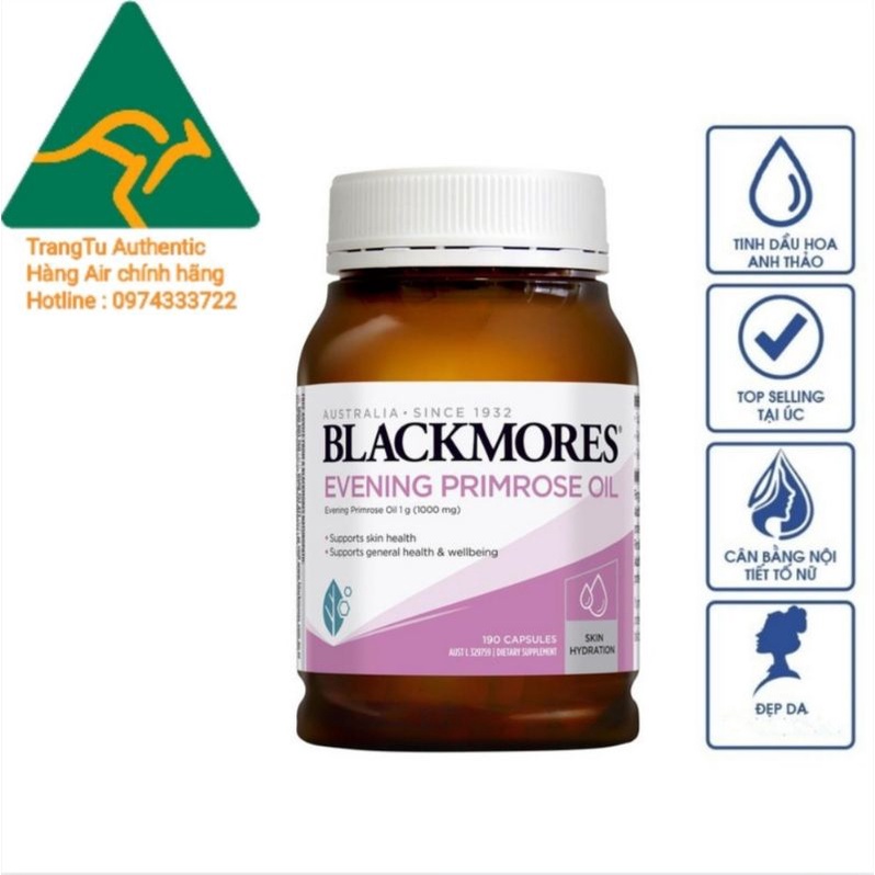 Viên uống hoa anh thảo Evening Primrose oil Blackmores 190 viên